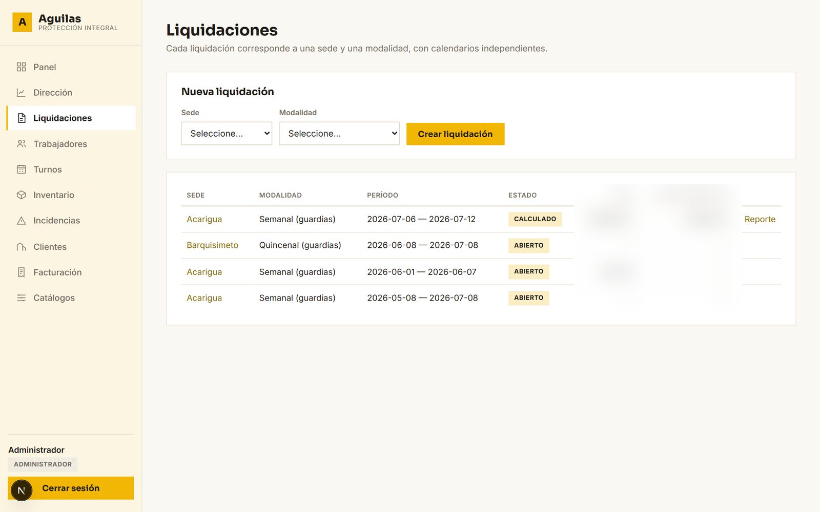 Software para empresas de vigilancia privada